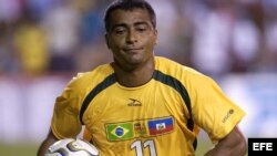 Foto de archivo del exfutbolista Romario de Souza.