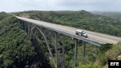 En Bacunayagua en el Valle del Yumurí, en el límite entre las provincias de La Habana y Matanzas (Cuba), fueron detenidos los cuatro opositores.ilómetros al este de la capital, La Habana (Cuba). EFE/Alejandro Ernesto