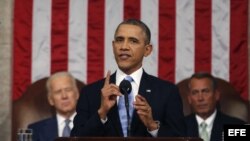 El presidente Barack Obama pronuncia discurso anual sobre el Estado de la Unión.